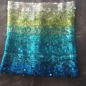 Free people Blue Ombré Tube Top Skirt Size XS NWOT